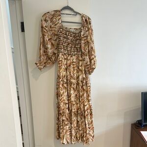 Elegant Floral Print Women's Dress